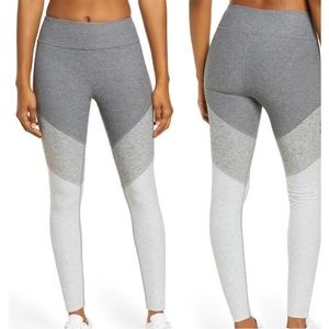Outdoor Voices Gray Colorblock full length leggings Activewear